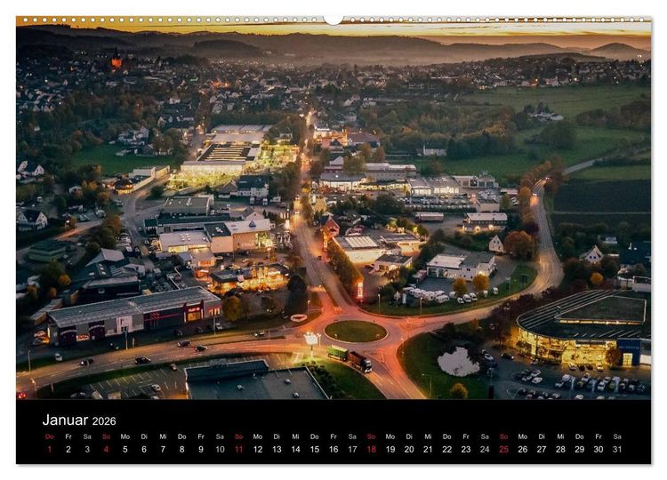 Produktbild: Brilon aus der Vogelperspektive (Wandkalender 2026 DIN A2 quer), CALVENDO Monatskalender