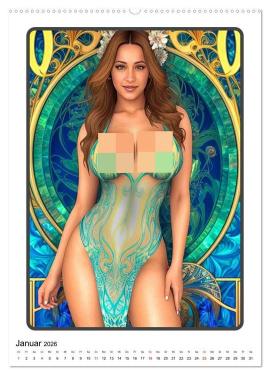 Produktbild: Modefantasien (Wandkalender 2026 DIN A2 hoch), CALVENDO Monatskalender