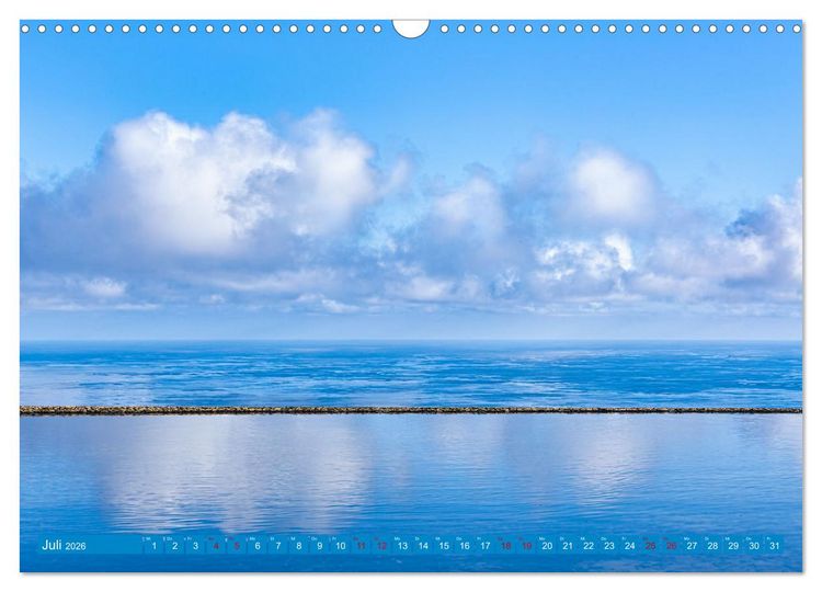 Produktbild: Die Farbe blau - Die Farbe der Weite und des Himmels (Wandkalender 2026 DIN A3 quer), CALVENDO Monatskalender