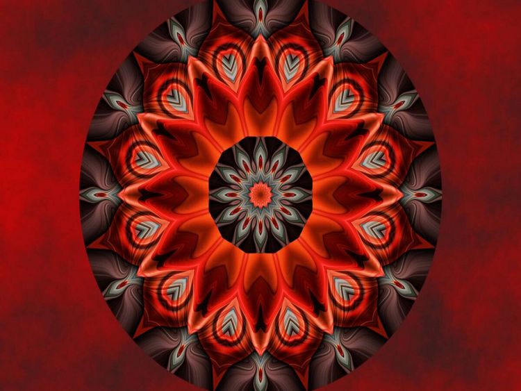 Produktbild: CALVENDO Puzzle Mandala gl&uuml;hende Leidenschaft | 1000 Teile Lege-Gr&ouml;&szlig;e 64x48cm Foto-Puzzle f&uuml;r gl&uuml;ckliche Stunden