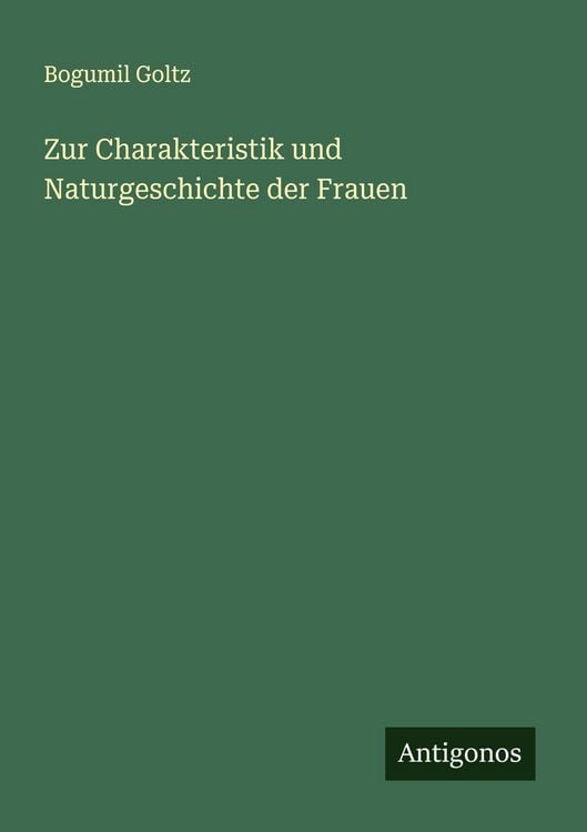 Produktbild: Zur Charakteristik und Naturgeschichte der Frauen
