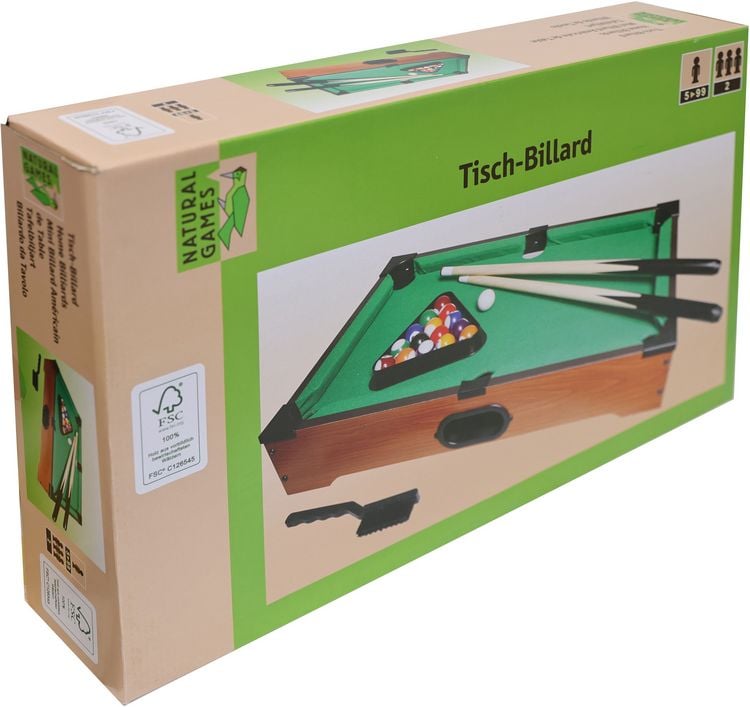 Produktbild: Classic Games Tischbillard, 53 x 32,5 x 10 cm