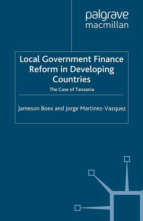 Produktbild: Local Government Financial Reform in Developing Countries