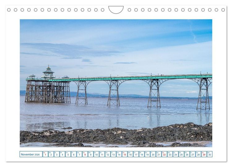 Produktbild: Seebr&uuml;cken im Vereinigten K&ouml;nigreich (Wandkalender 2026 DIN A4 quer), CALVENDO Monatskalender