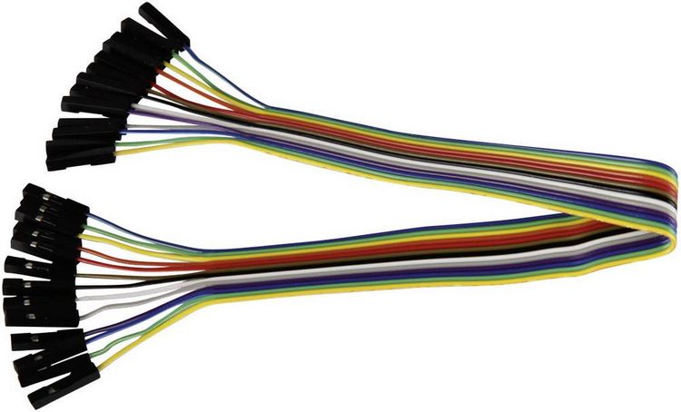Produktbild: Joy-it RB-CB1-025 Jumper-Kabel Raspberry Pi&reg; [13x Drahtbr&uuml;cken-Buchse - 13x Drahtbr&uuml;cken-Buchse] 30.00 cm Bunt inkl. Pins