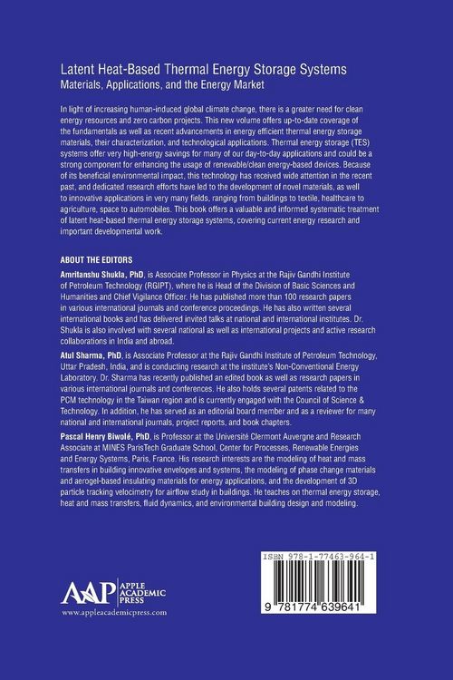 Produktbild: Latent Heat-Based Thermal Energy Storage Systems