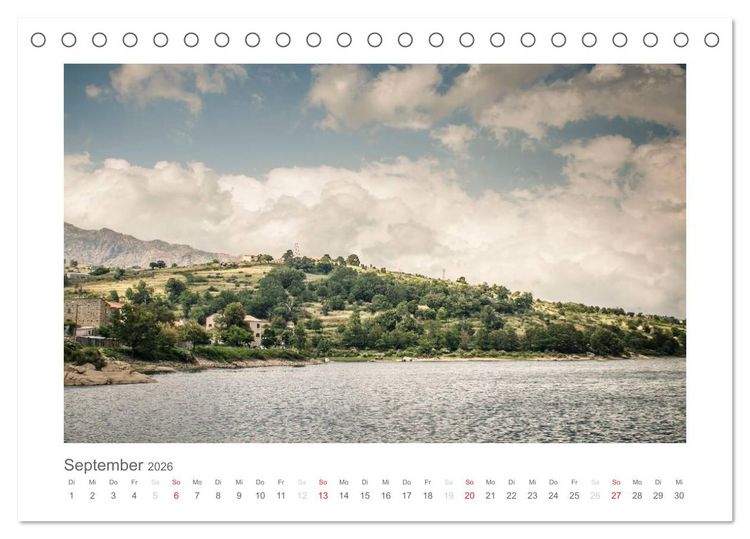Produktbild: Die Sch&ouml;nheit Korsikas (Tischkalender 2026 DIN A5 quer), CALVENDO Monatskalender