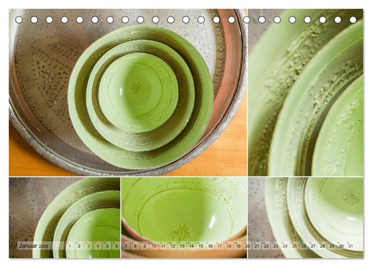 Produktbild: Boho - Keramik, modernes Steinzeug f&uuml;r Zuhause (Tischkalender 2026 DIN A5 quer), CALVENDO Monatskalender