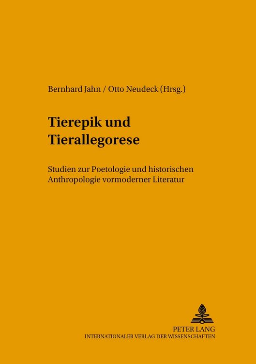 Produktbild: Tierepik und Tierallegorese