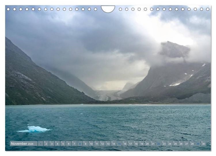 Produktbild: Gr&ouml;nland - Felsen, Eis und bunte H&auml;user (Wandkalender 2026 DIN A4 quer), CALVENDO Monatskalender