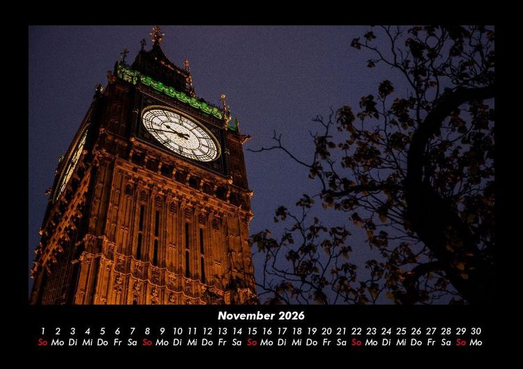 Produktbild: London 2026 Fotokalender DIN A3