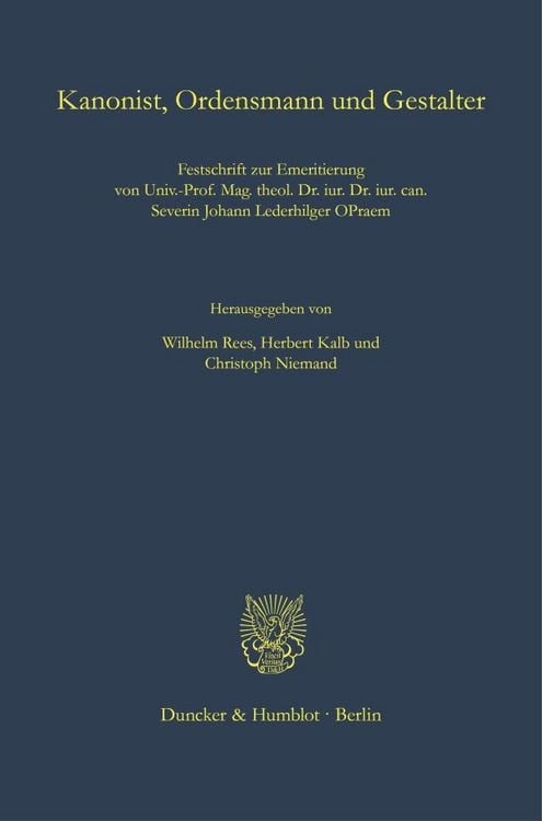 Produktbild: Kanonist, Ordensmann und Gestalter.