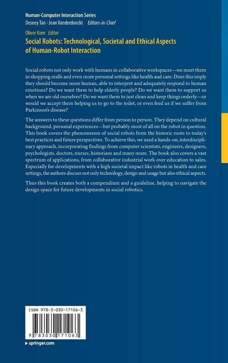 Produktbild: Social Robots: Technological, Societal and Ethical Aspects of Human-Robot Interaction