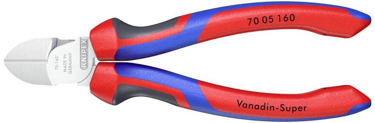Produktbild: Knipex 70 05 160 Werkstatt Seitenschneider mit Facette 160mm