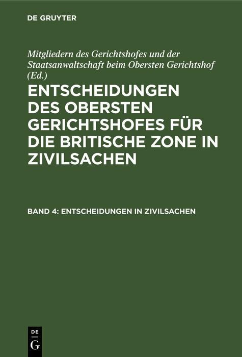 Produktbild: Entscheidungen in Zivilsachen