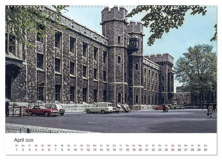 Produktbild: London - Vintage Views (Wandkalender 2026 DIN A2 quer), CALVENDO Monatskalender