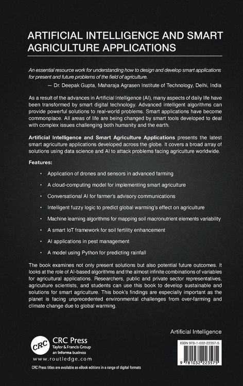Produktbild: Artificial Intelligence and Smart Agriculture Applications