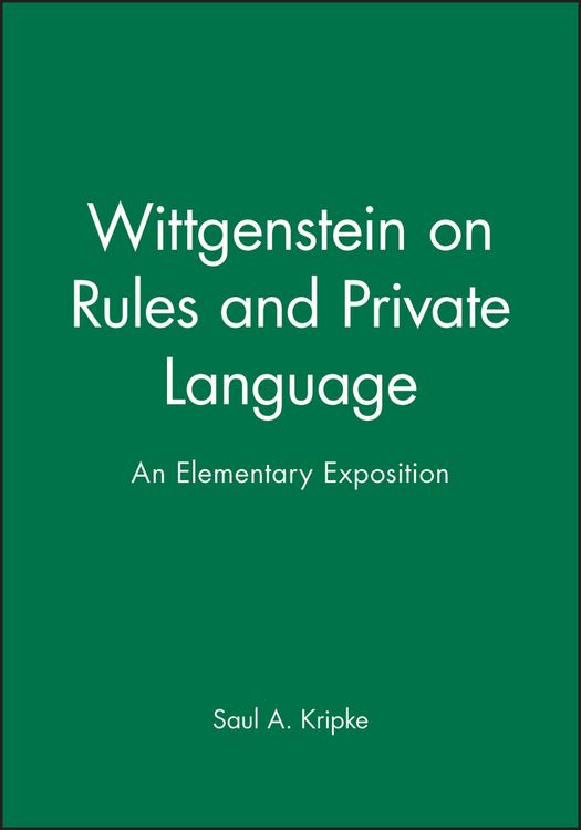 Produktbild: Wittgenstein on Rules and Private Language