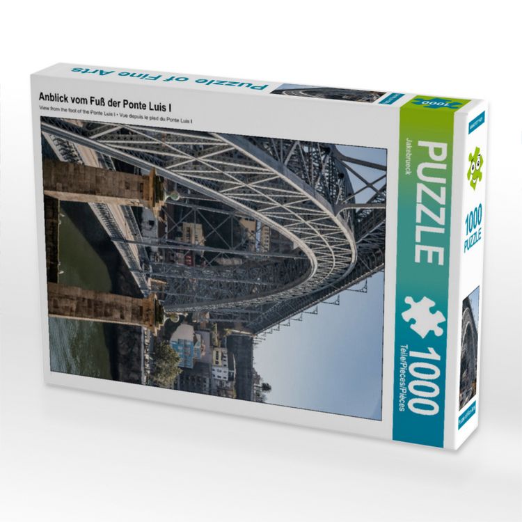 Produktbild: CALVENDO Puzzle Anblick vom Fu&szlig; der Ponte Luis I | 1000 Teile Lege-Gr&ouml;&szlig;e 64x48cm Foto-Puzzle f&uuml;r gl&uuml;ckliche Stunden