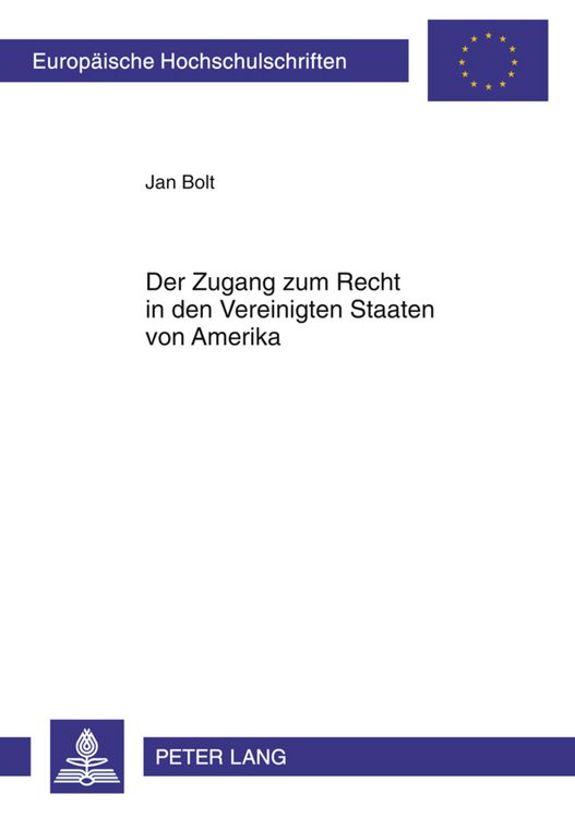 Produktbild: Der Zugang zum Recht in den Vereinigten Staaten von Amerika