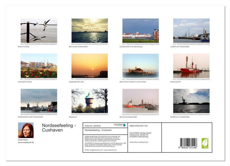 Produktbild: Nordseefeeling - Cuxhaven (hochwertiger Premium Wandkalender 2026 DIN A2 quer), Kunstdruck in Hochglanz
