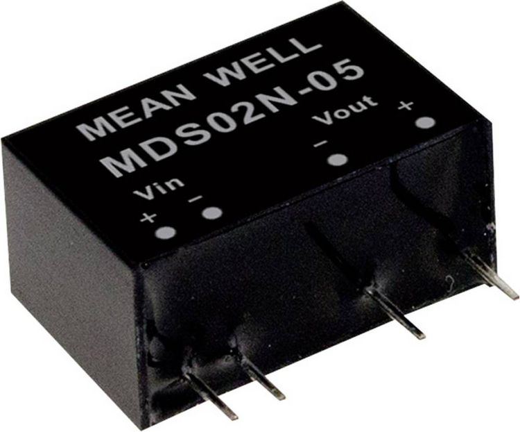Produktbild: MEAN WELL MDS02N-12 DC/DC-Wandlermodul 167mA 2W Anzahl Ausg&auml;nge: 1 x Inhalt 1St.