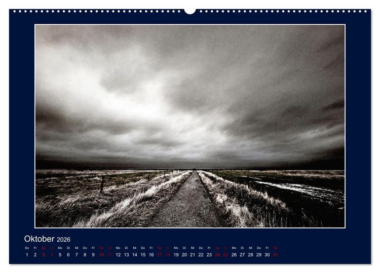 Produktbild: Wolken, Watt und Wellen. Fotografische Impressionen vom Jadebusen. (hochwertiger Premium Wandkalender 2026 DIN A2 quer), Kunstdruck in Hochglanz