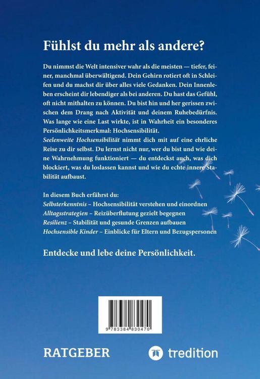 Produktbild: Seelenweite Hochsensibilit&auml;t