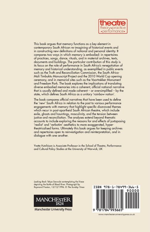 Produktbild: South African performance and archives of memory