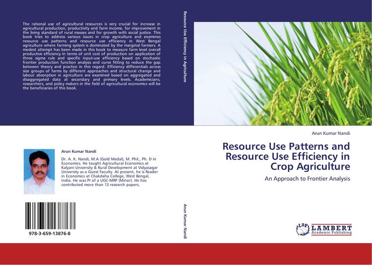Produktbild: Resource Use Patterns and Resource Use Efficiency in Crop Agriculture