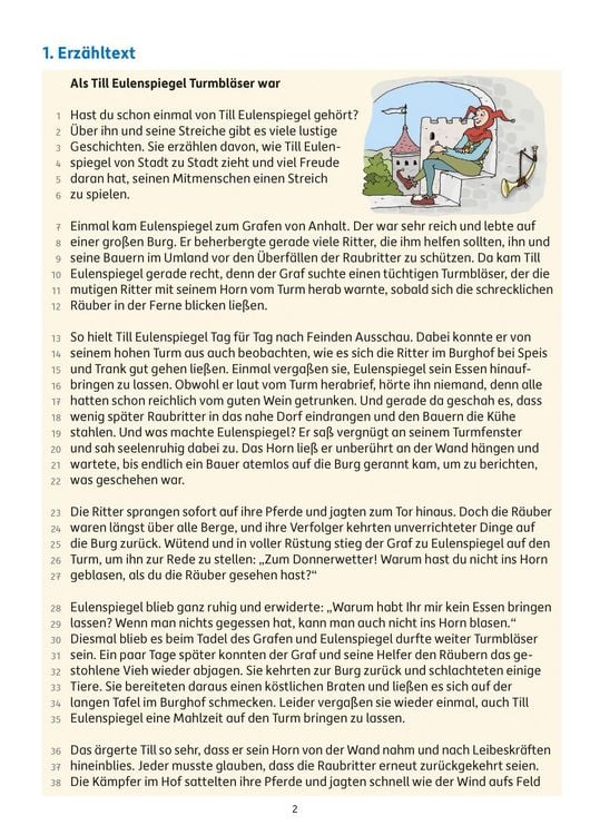 Produktbild: &Uuml;bungsheft mit Lesetests in Deutsch 4. Klasse