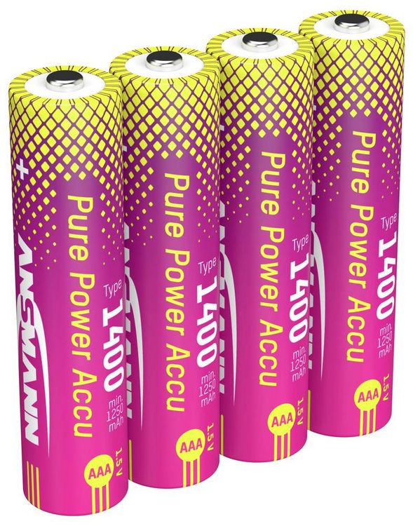 Produktbild: Ansmann Li-Ion Akku Micro AAA Typ 1400 (min. 1250 mAh) Akku-Set Li-Ion 1250 mAh 1.5 V 1 St.