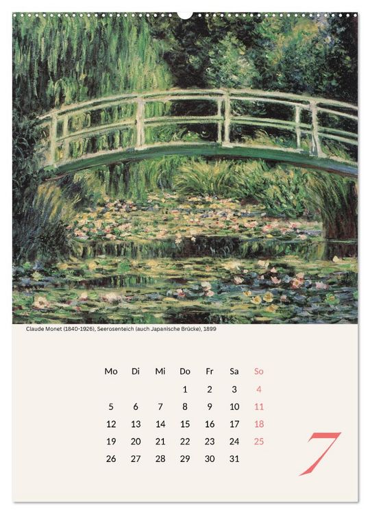 Produktbild: Claude Monet Impressionen 2027 (hochwertiger Premium Wandkalender 2027 DIN A2 hoch), Kunstdruck in Hochglanz