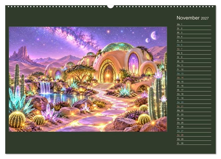 Produktbild: M&auml;rchenh&auml;user von morgen (Wandkalender 2027 DIN A2 quer), CALVENDO Monatskalender