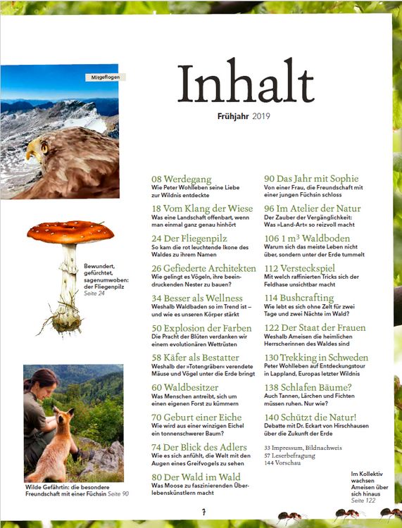 Produktbild: Wohllebens Welt / Wohllebens Welt 1/2019 - Ein neuer Blick auf die Natur