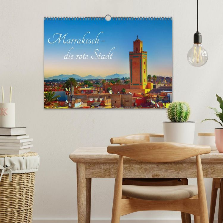 Produktbild: Marrakesch die rote Stadt (Wandkalender 2026 DIN A3 quer), CALVENDO Monatskalender