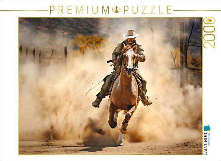 Produktbild: CALVENDO Puzzle Cowboy | 2000 Teile Lege-Gr&ouml;&szlig;e 90x67cm Foto-Puzzle f&uuml;r gl&uuml;ckliche Stunden