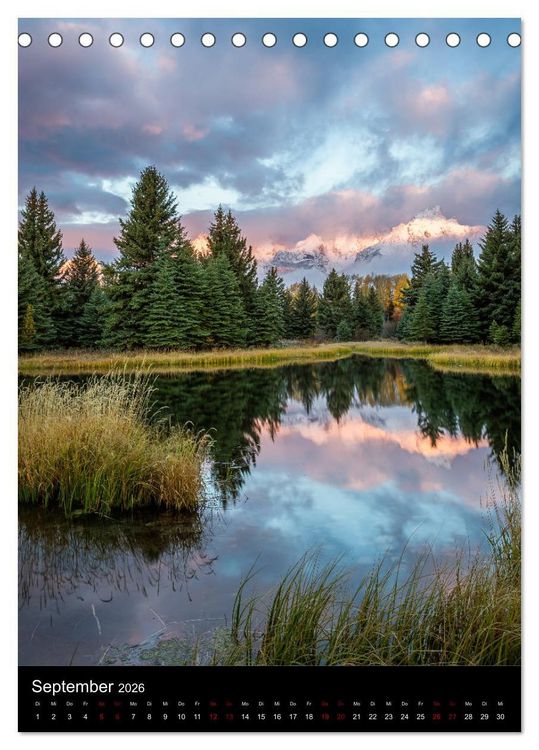 Produktbild: Teton Range - Der Grand Teton National Park (Tischkalender 2026 DIN A5 hoch), CALVENDO Monatskalender