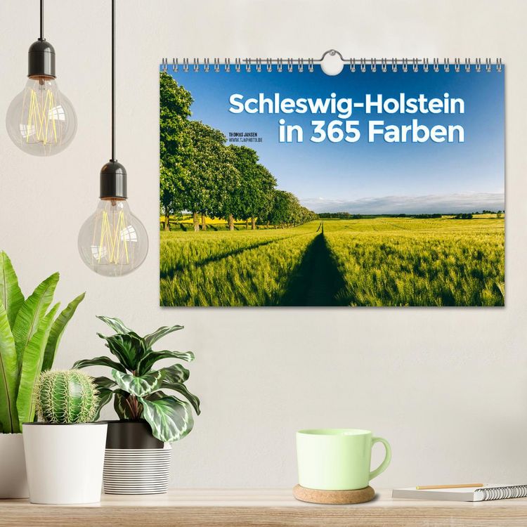 Produktbild: Schleswig-Holstein in 365 Farben (Wandkalender 2026 DIN A4 quer), CALVENDO Monatskalender