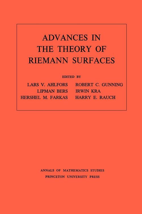 Produktbild: Advances in the Theory of Riemann Surfaces