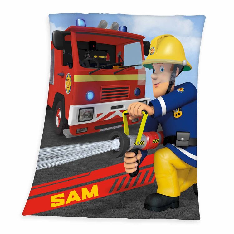 Produktbild: Feuerwehrmann Sam 7570401035 - Fleecedecke, 130x160 cm, 100% Polyester