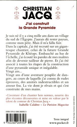 Produktbild: J'ai construit la grande pyramide