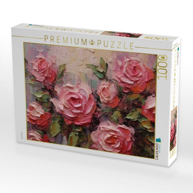 Produktbild: CALVENDO Puzzle Rosa Rosen | 1000 Teile Lege-Gr&ouml;&szlig;e 64x48cm Foto-Puzzle f&uuml;r gl&uuml;ckliche Stunden