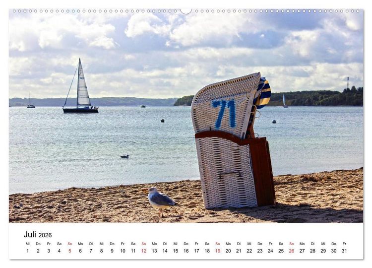 Produktbild: Strande und B&uuml;lk 2026 (hochwertiger Premium Wandkalender 2026 DIN A2 quer), Kunstdruck in Hochglanz
