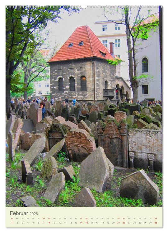 Produktbild: J&uuml;disches Prag (Wandkalender 2026 DIN A2 hoch), CALVENDO Monatskalender
