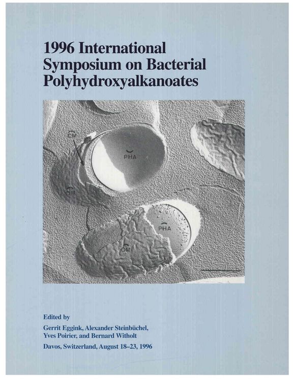 Produktbild: 1996 International Symposium on Bacterial Polyhydroxyalkanoates