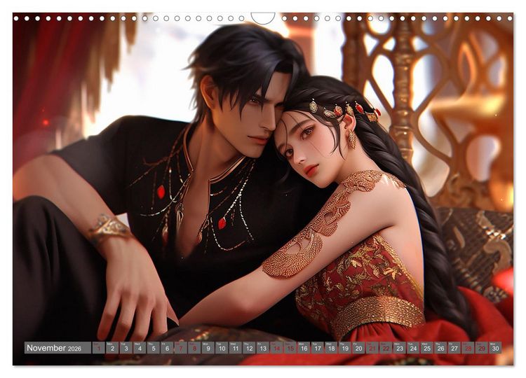 Produktbild: Magic Manga Love (Wall Calendar 2026 DIN A3 landscape), CALVENDO 12 Month Wall Calendar