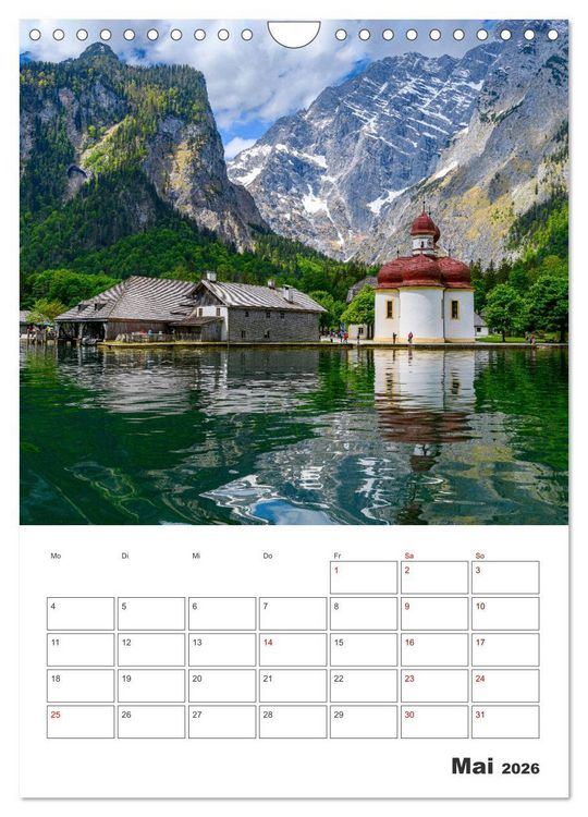 Produktbild: Vier Jahreszeiten im Berchtesgadener Land (Wandkalender 2026 DIN A4 hoch), CALVENDO Monatskalender