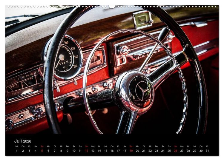 Produktbild: Oldtimer inside (hochwertiger Premium Wandkalender 2026 DIN A2 quer), Kunstdruck in Hochglanz