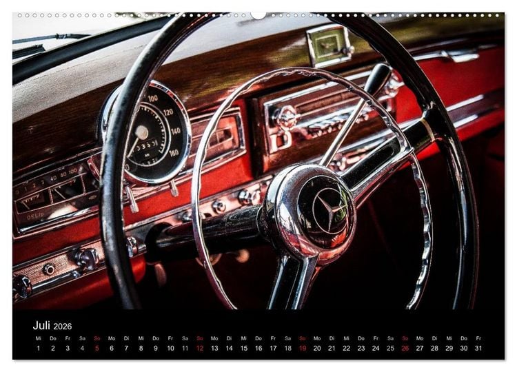 Produktbild: Oldtimer inside (Wandkalender 2026 DIN A2 quer), CALVENDO Monatskalender